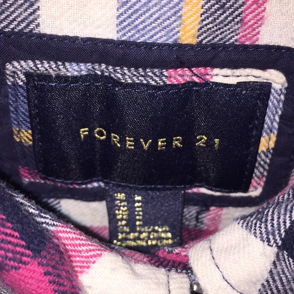 Pink and blue flannel - Picture 3 of 3